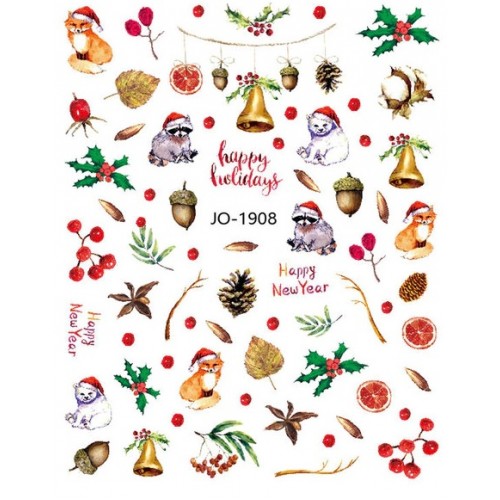 Nail Art Christmas Sticker 10